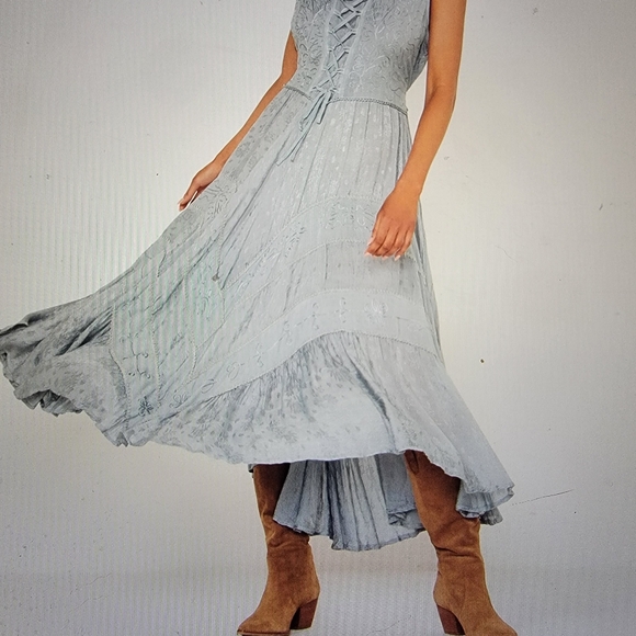 Scully Dresses & Skirts - Lace up Midi Dress